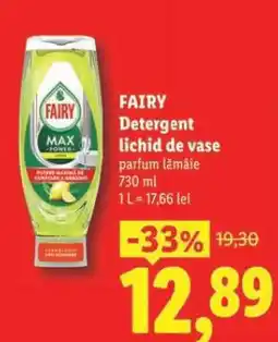 Lidl FAIRY Detergent lichid de vase Ofertă