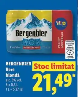 Lidl BERGENBIER Bere blondă Ofertă