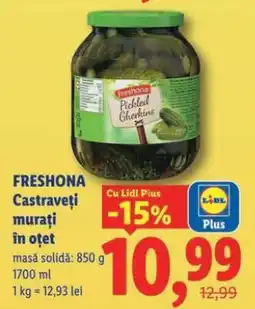 Lidl Freshona Castraveți murați în oțet Ofertă