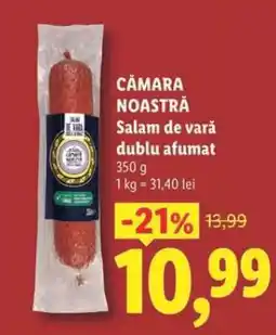 Lidl Cămara Noastră Salam de vară dublu afumat Ofertă