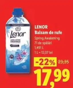 Lidl Lenor Balsam de rufe Ofertă