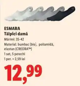 Lidl ESMARA Tălpici damă Ofertă