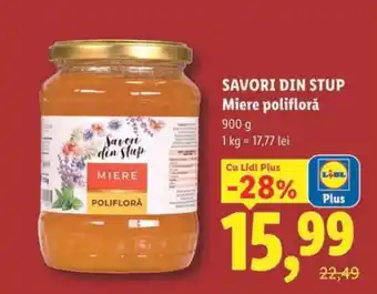 Lidl Savori din stup Miere polifloră Ofertă