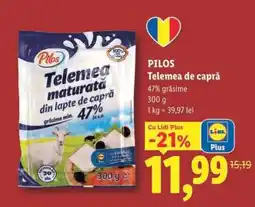 Lidl Pilos Telemea de capră Ofertă