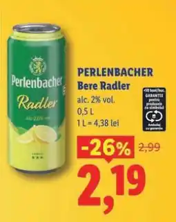Lidl Perlenbacher Bere Radler Ofertă