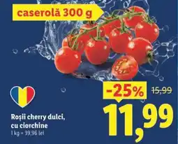 Lidl Roșii cherry dulci cu ciorchine Ofertă