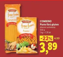 Lidl Combino Paste fără gluten Ofertă