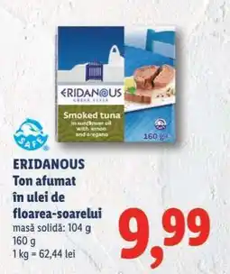 Lidl ERIDANOUS Ton afumat în ulei de floarea-soarelui Ofertă