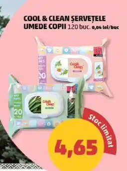 Penny COOL & CLEAN ȘERVEȚELE UMEDE COPII Ofertă