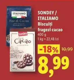 Lidl SONDEY / ITALIAMO Biscuiți fragezi cacao Ofertă