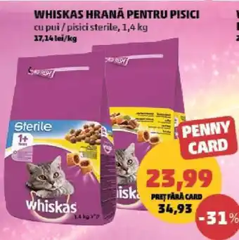 Penny Whiskas Hrană pentru Pisici Ofertă