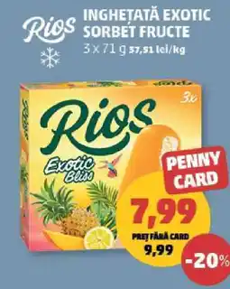 Penny Rios Inghetata Exotic Sorbet Fructe Ofertă