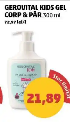 Penny GEROVITAL KIDS GEL CORP & PĂR Ofertă