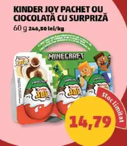 Penny KINDER JOY PACHET OU CIOCOLATĂ CU SURPRIZĂ Ofertă