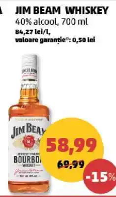 Penny JIM BEAM Whiskey Ofertă