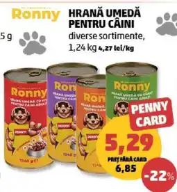 Penny Ronny Hrană Umedă pentru Câini Ofertă
