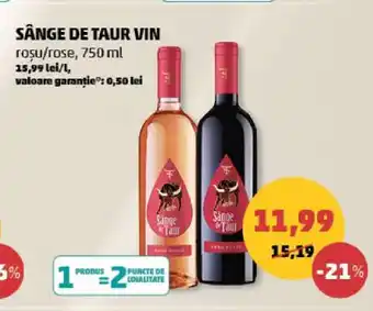 Penny Sânge de Taur Vin Ofertă