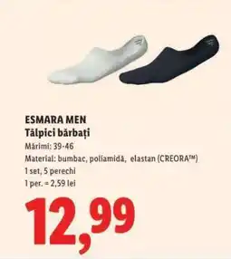 Lidl ESMARA MEN Tălpici bărbați Ofertă
