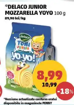 Penny DELACO JUNIOR MOZZARELLA YOYO 100 g Ofertă