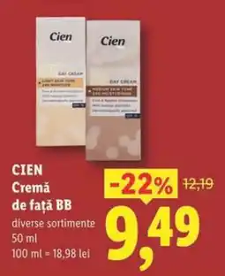 Lidl CIEN Cremă de față BB Ofertă
