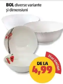 Penny BOL diverse variante și dimensiuni Ofertă