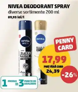 Penny NIVEA Deodorant spray Ofertă