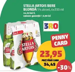 Penny STELLA ARTOIS Bere blondă Ofertă