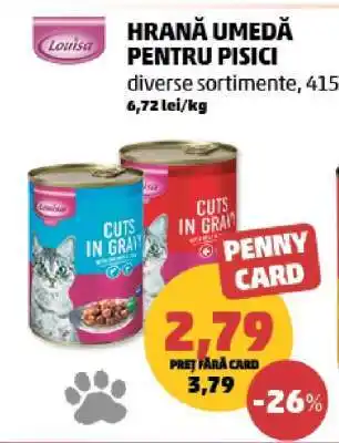 Penny HRANĂ UMEDĂ PENTRU PISICI Ofertă