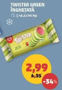 Penny TWISTER GREEN ÎNGHEȚATĂ Ofertă