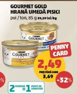 Penny GOURMET GOLD HRANĂ UMEDĂ PISICI Ofertă