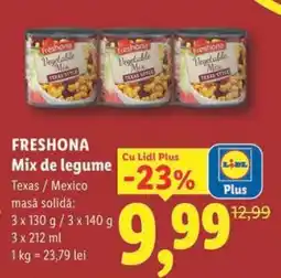 Lidl Freshona Mix de legume Ofertă