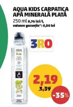 Penny AQUA KIDS CARPATICA APĂ MINERALĂ PLATĂ Ofertă