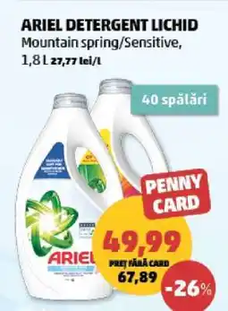 Penny ARIEL Detergent lichid Ofertă