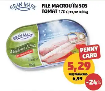 Penny File macrou în sos tomat Ofertă