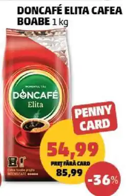 Penny DONCAFÉ ELITA Cafea boabe 1 kg Ofertă