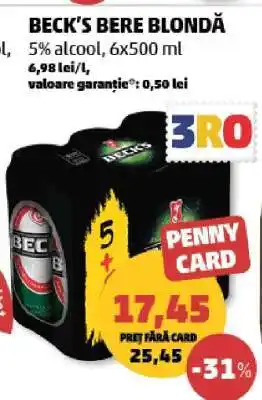 Penny BECK‘S Bere blondă Ofertă