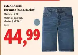 Lidl ESMARA MEN Bermude jeans, bărbați Ofertă