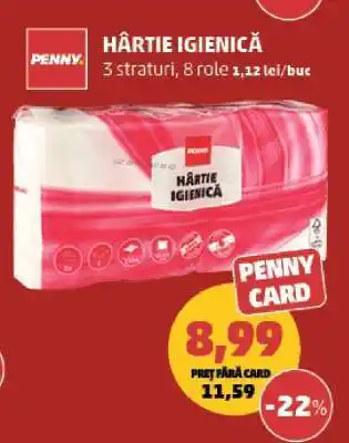 Penny Hârtie igienică Ofertă