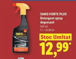 Lidl SANO FORTE PLUS Detergent spray degresant Ofertă