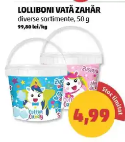 Penny LOLLIBONI Vată Zahăr Ofertă