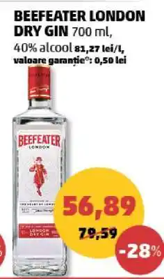 Penny BEEFEATER LONDON DRY GIN 700 ml Ofertă