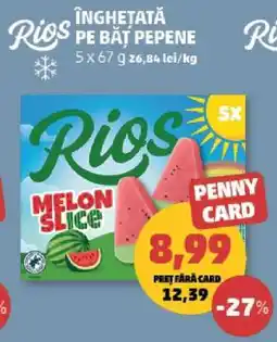 Penny Rios Înghețată pe băț pepene Ofertă