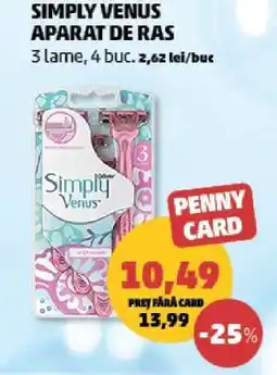 Penny Simply Venus Aparat de Ras Ofertă