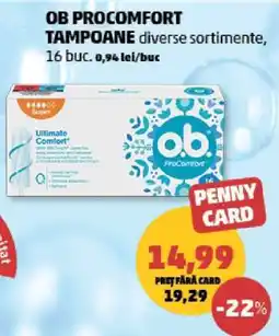 Penny OB ProComfort Tampoane Ofertă