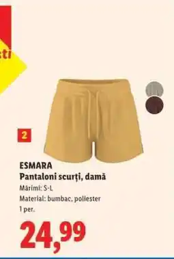 Lidl ESMARA Pantaloni scurți, damă Ofertă