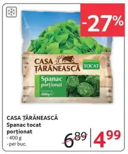 Selgros CASA ȚĂRĂNEASCĂ Spanac tocat porționat Ofertă