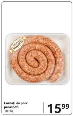 Selgros Cârnați de porc proaspeți Ofertă