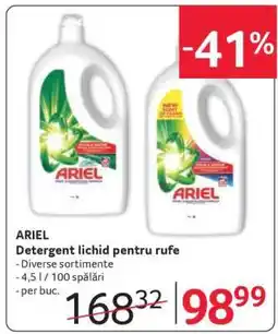 Selgros ARIEL Detergent lichid pentru rufe Ofertă