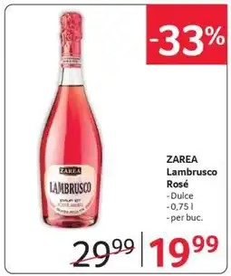 Selgros ZAREA Lambrusco Rosé Ofertă