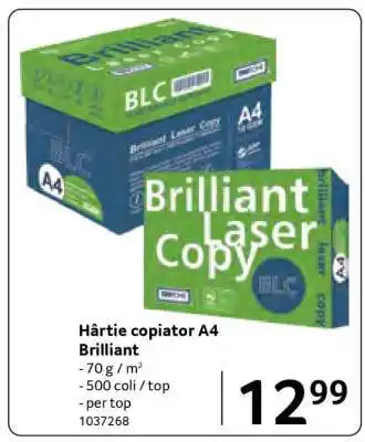 Selgros Hârtie copiator A4 Brilliant Ofertă